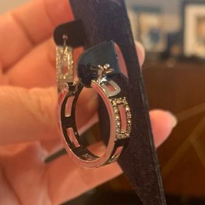 Swarovski silver and crystal earrings